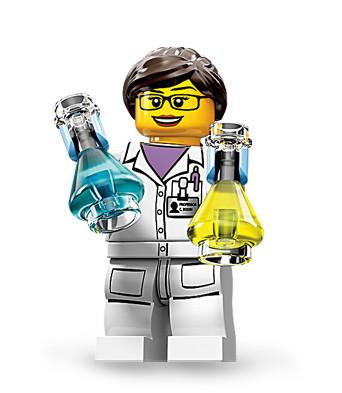 LEGO Minifigure-Scientist-Collectible Minifigures / Series 11-COL11-11-Creative Brick Builders